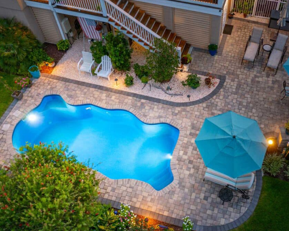 high quality Key West pool builder and backyard designer Clarkston MI